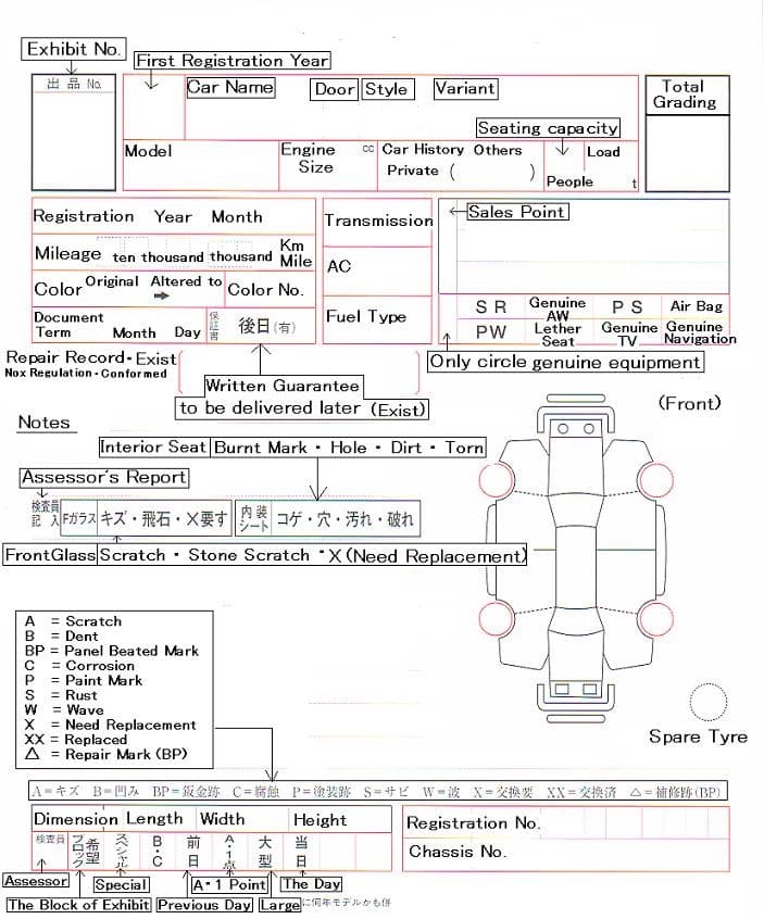Auction Sheet